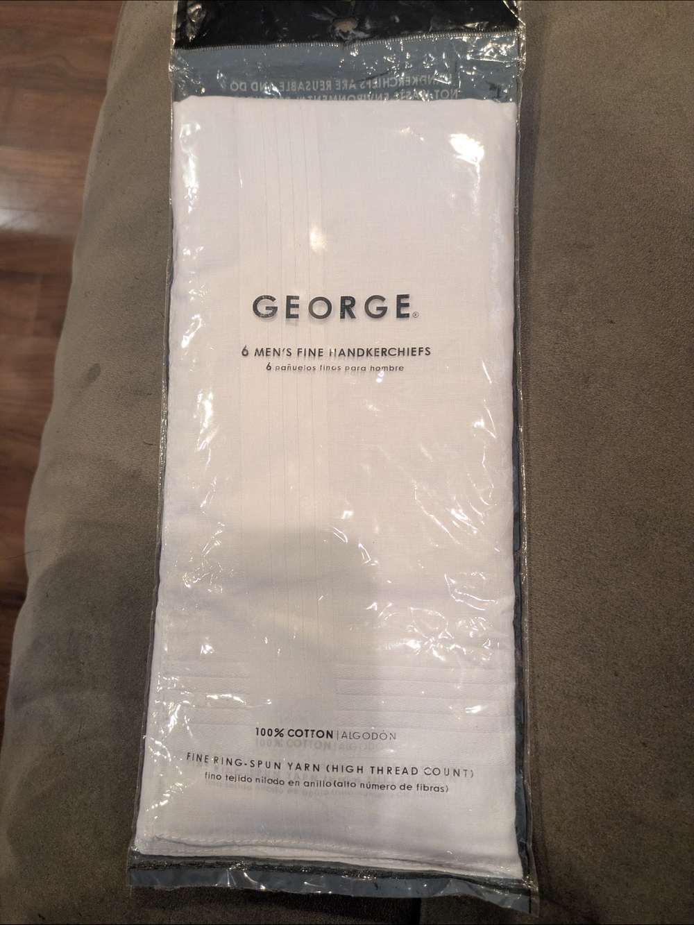 George White Men's Cotton Handkerchiefs - Pack of 6